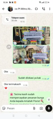 Testimonial Papan Bunga majasetra