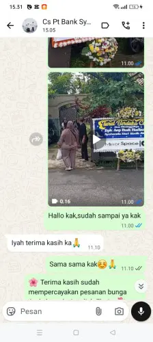 Testimonial Papan Bunga majasetra